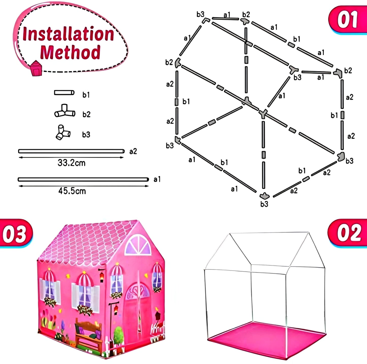 SnuggleNest Kids Play Tent